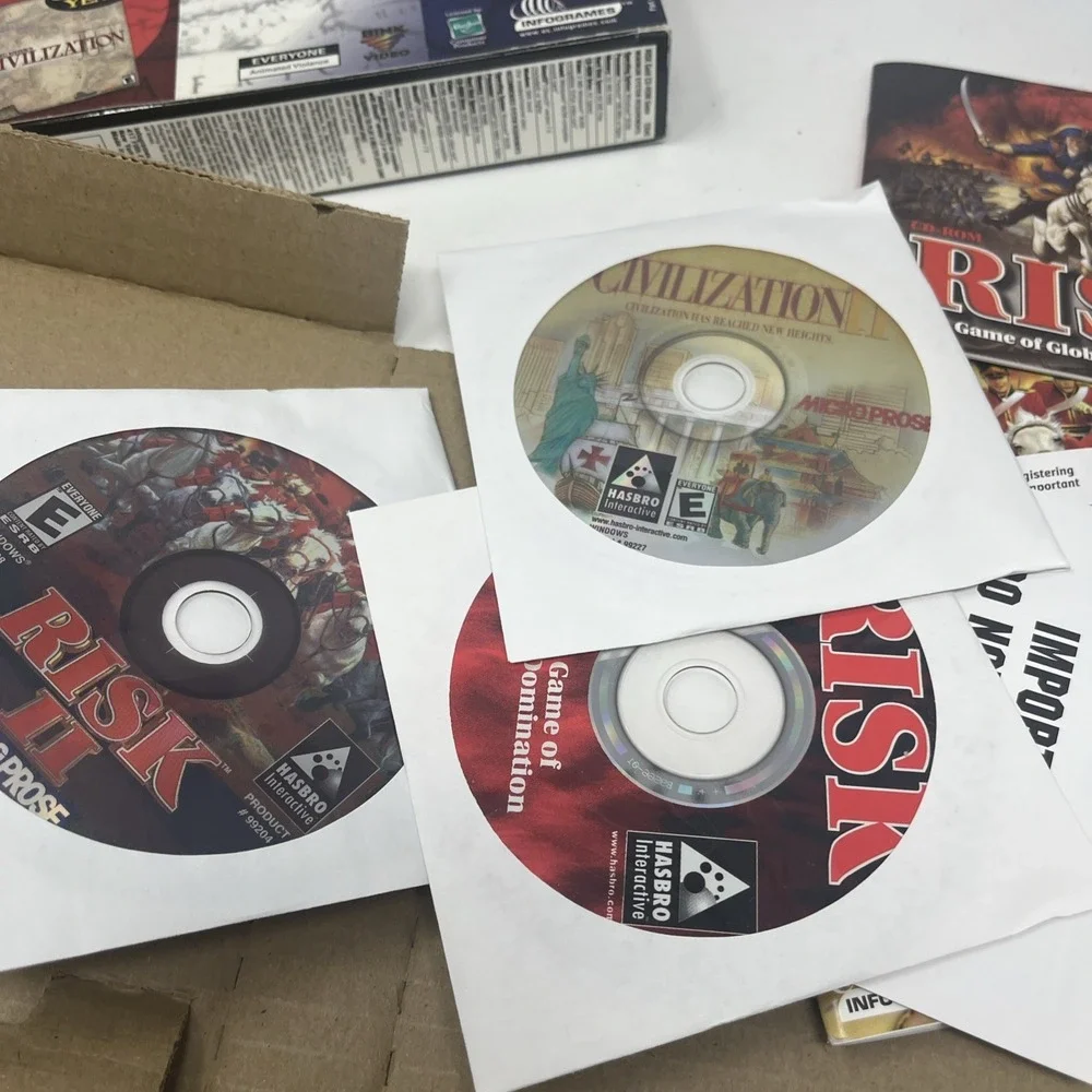 Risk: Gold Edition PC,  Big Box Risk II & Civilization II 3 GAME SET 2002